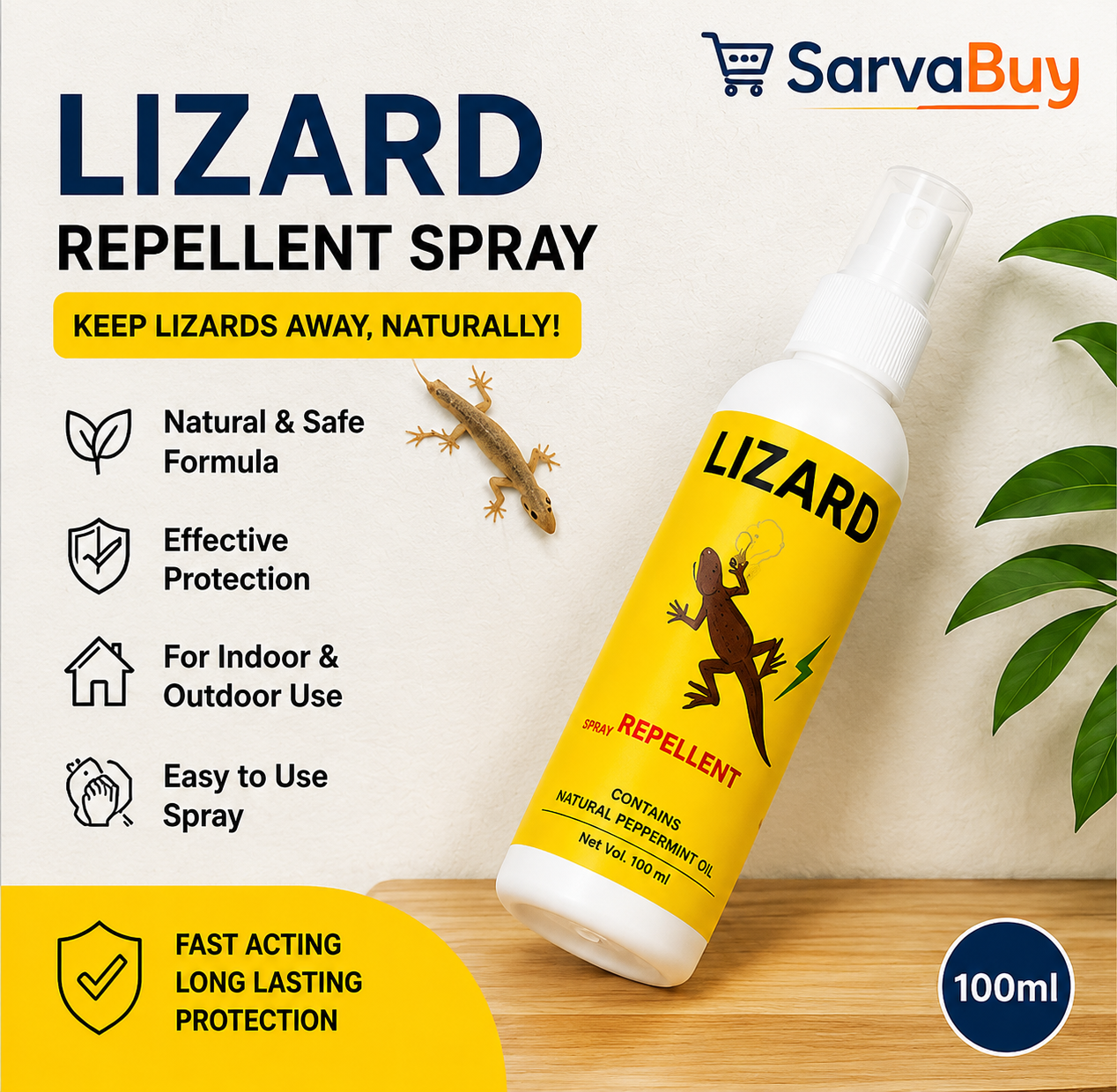 Lizard Repellent Spray 100ml ( 1 Pc )